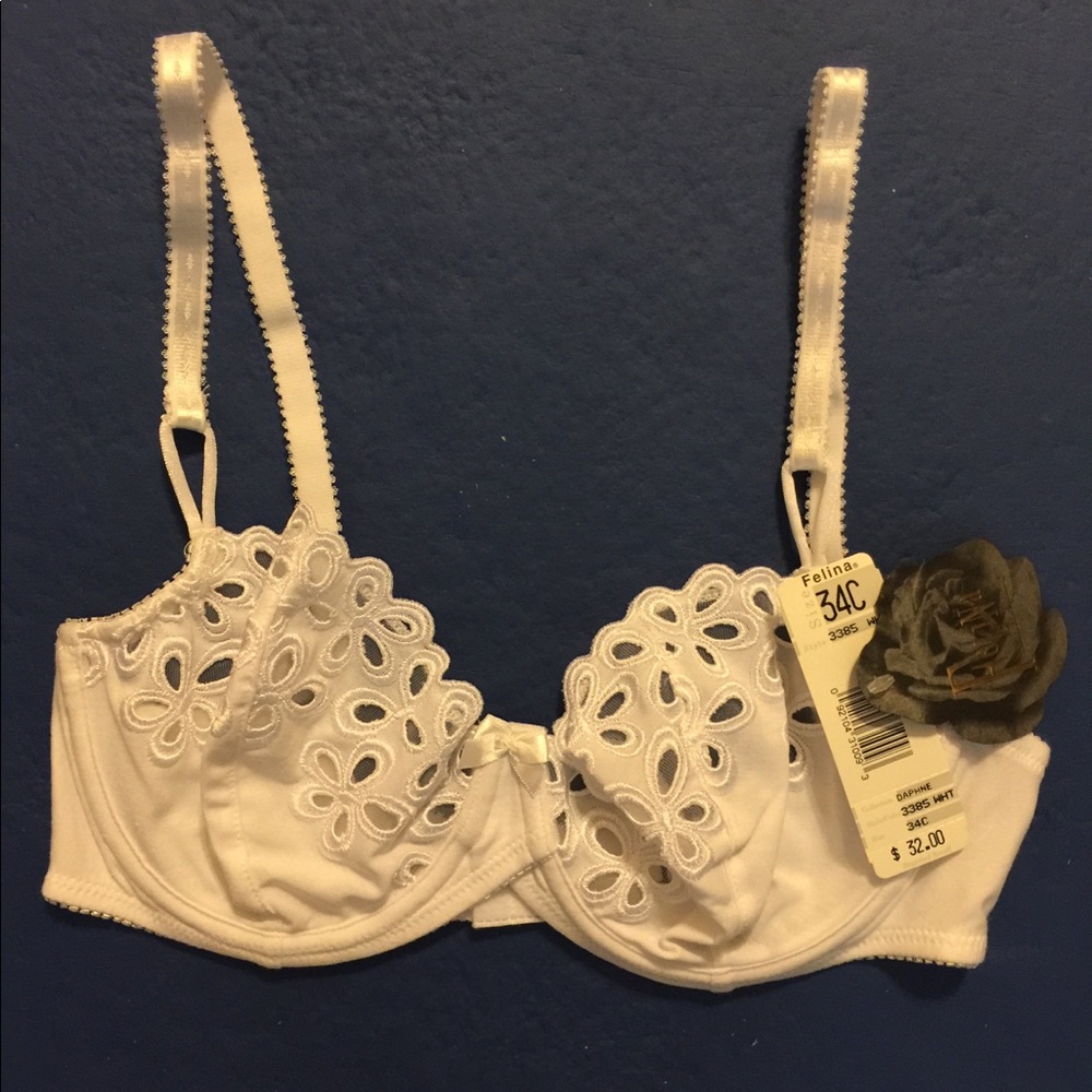 Felina Eyelet Bra 34C